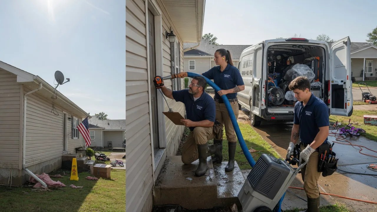 Ceiling Water Damage Restoration in Clontarf, MN near me